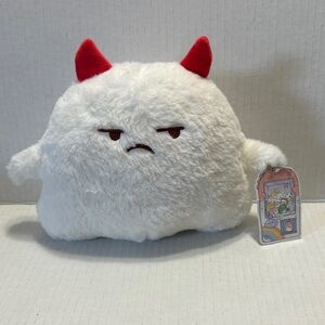 White and Red Stuffed Animal Plush Toy